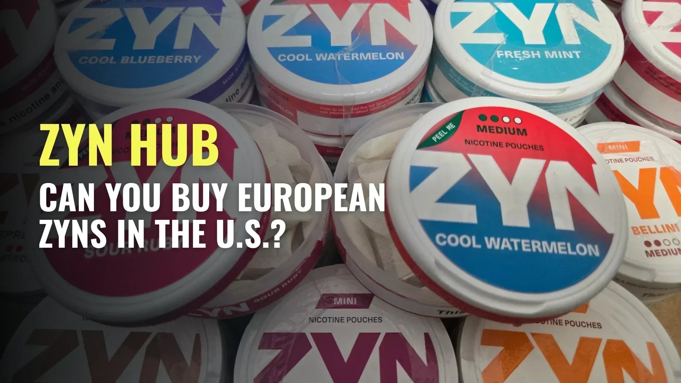 Zyn Hub: Can You Buy European Zyns in the U.S.?