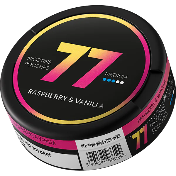 77 Raspberry & Vanilla 10mg