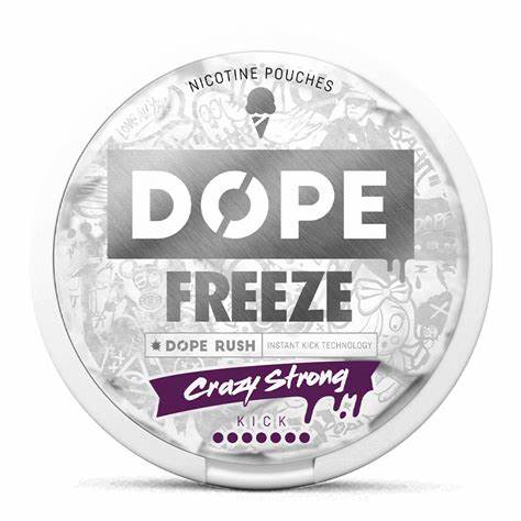 dope freeze crazy strong 21mg nicotine-pouches